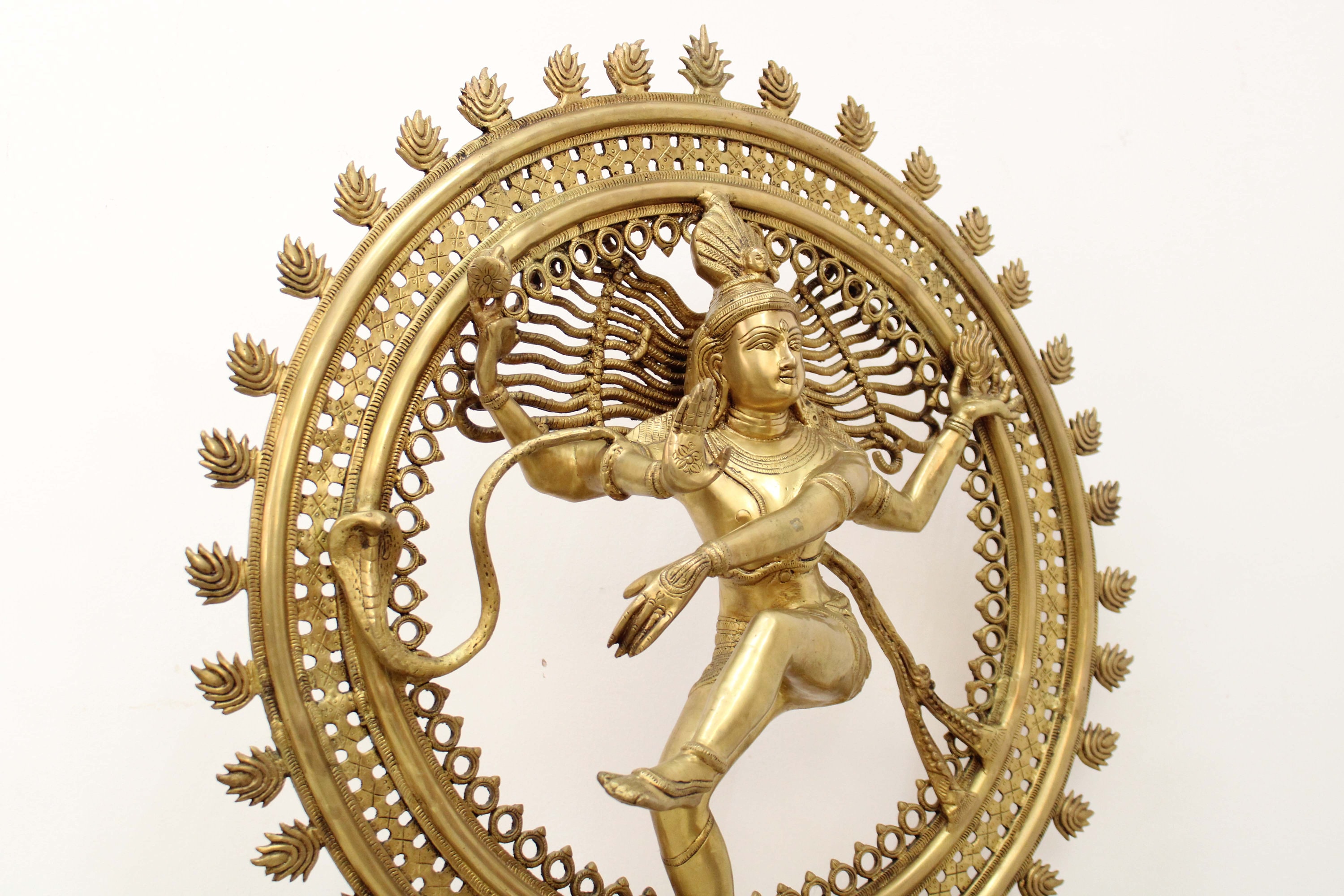 Nataraja Dancing Shiva Statue Big Brass Sculpture Hindu Home - Etsy