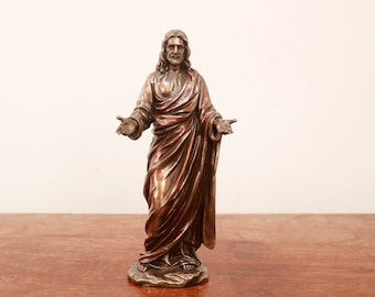 十字架 大きな聖十字架 イエス像 INRI 木製 手彫り彫刻 サンタクルス