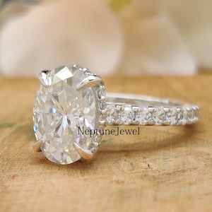 2.59ct Classic Oval Engagement Ring / Solitaire ring / Oval Cut Ring / Promise Ring / Wedding Ring/ Anniversary Ring/ Sterling Silver - Gold