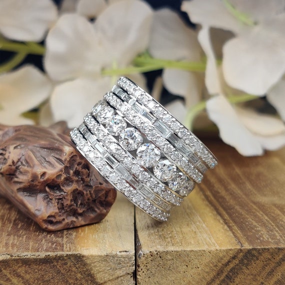 Benchmark Large Pave Diamond Engagement Ring - Whiteflash | 4784