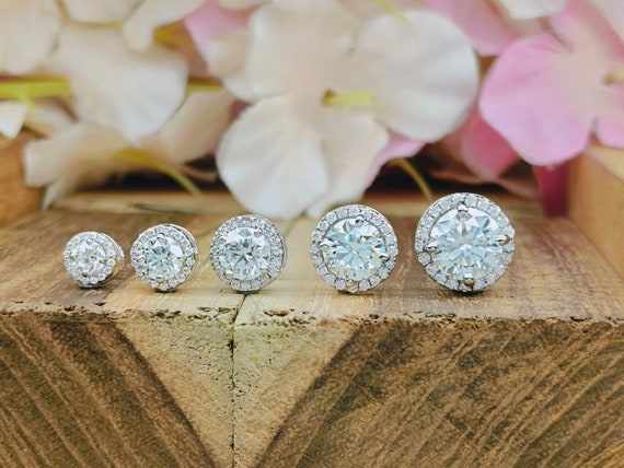 Bague Griffe Ronde En Argent 925 Avec Moissanite - Taille 8 - Neuf Sans Emballage