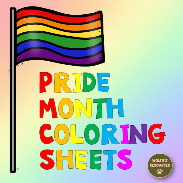 Pride Month Colouring Sheets