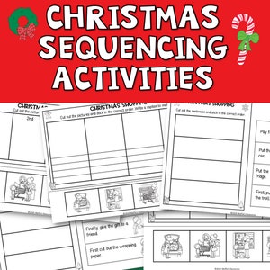 Christmas Sequencing Activities - Etsy
