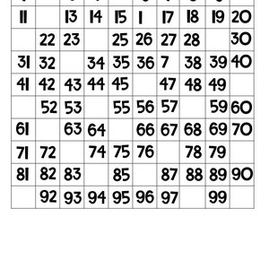 Numbers 1-100 Activities | Etsy