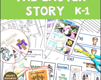 The Easter Story Activities and Crafts, Power Point, Homeschool, Sunday School, K-1, KS1