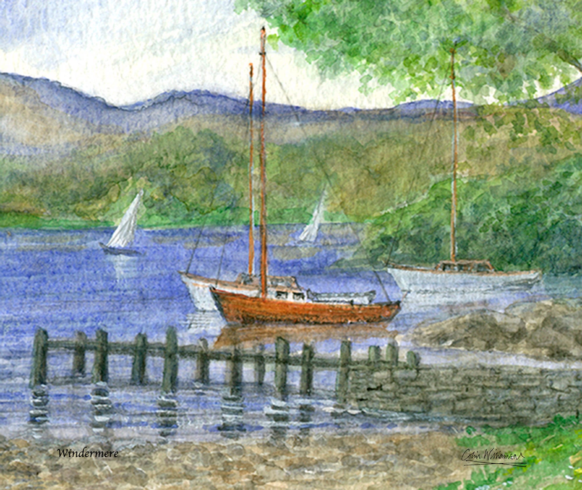 Lake District Melamine Placemats / Tablemats From Watercolour Etsy