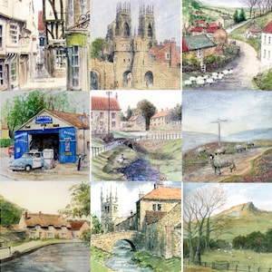 Coasters of Yorkshire Watercolours by Whitby Artist; Colin Williamson
