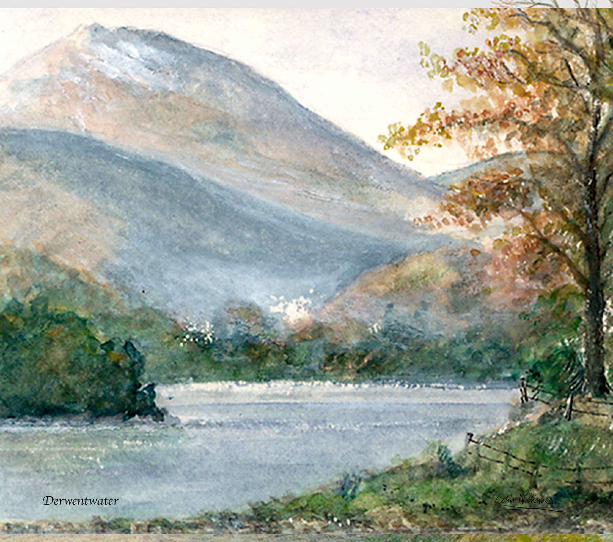 Lake District Melamine Placemats / Tablemats From Watercolour Prints by