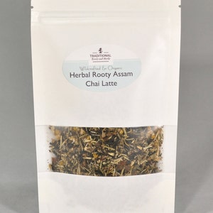 Assam Chai Latte Blend – Organic Black Tea with Herbal Roots | Wildcrafted, Fair Trade, Caffeine Boost