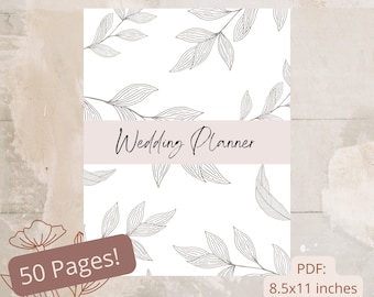 Printable Wedding Planner, Wedding Planning Checklist, Printable Planner, Wedding Planner, Wedding Binder, Wedding Resource, Wedding Budget