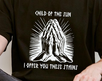 Red Rising Shirt - Ragnar's Hands Offering Stains Tee | Obsidian Inspired Graphic | Sci-Fi Book Series Fan Apparel