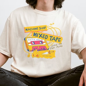 Vestuário inspirado no Red Rising: Camisa de fita mista de oficina mecânica | Luta de Sevro