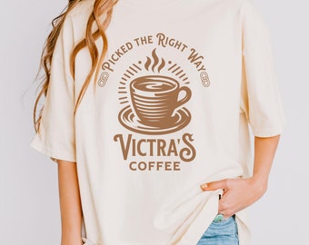 Red Rising Shirt- Victras Coffee | Dark Humor Graphic Tee | Sci-Fi Fan Apparel