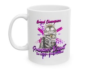 Princess Donut the Queen Anne Chonk Mug, Dungeon Crawler Carl, Dungeon Crawler, Matt Dinniman, litrpg,  goddammit donut,  new achievement