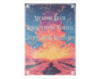 Stormlight Archive Sticker, Shattered Plains & Knights Radiant Oaths, Cosmere Fantasy Vinyl Decal