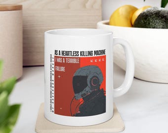 Murderbot Diaries Mug: Heartless Killing Machine Quote, Sci-Fi Gift