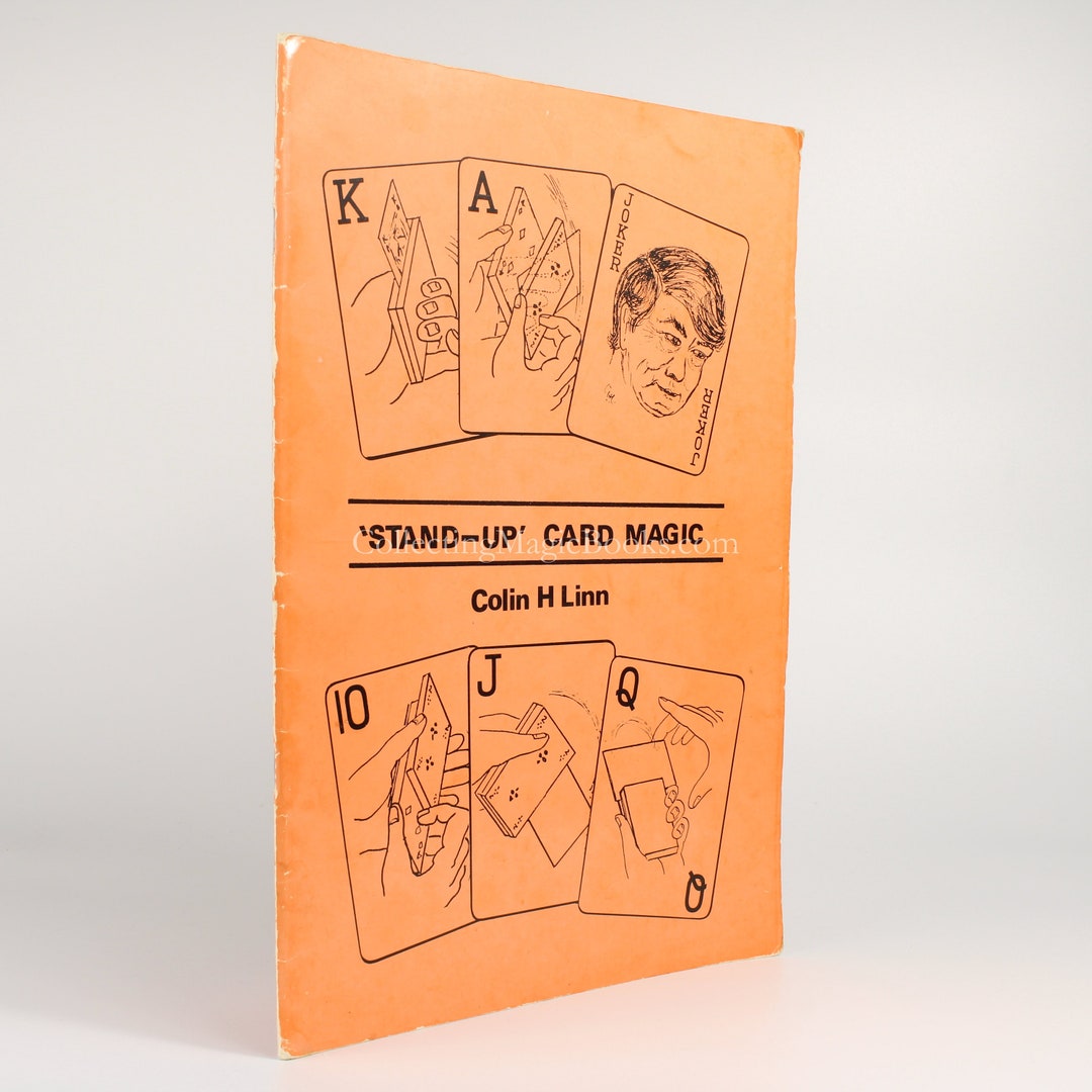 Standup Card Magic Colin H Linn. Magic Trick Book for Magicians. 1983