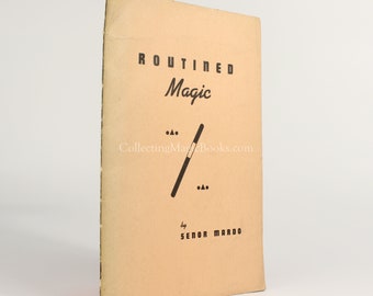 Magie routinière - Senor Mardo, John J. Crimmins Jr. (éd.) (signé par Crimmins). livre de tours de magie vintage pour magiciens. 1945.