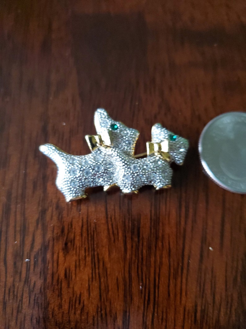 Vintage scottie scottish pin brooch