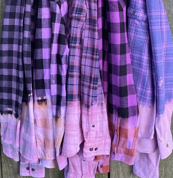 Purple flannel shirt australia Clearance