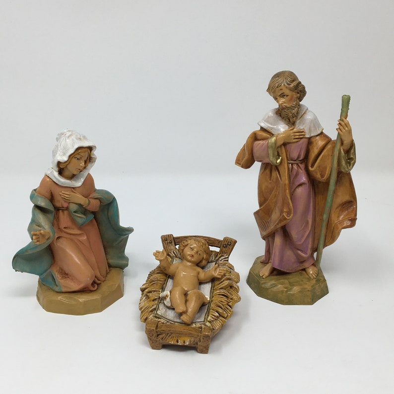 Vintage 1991 Fontanini Heirloom Nativity Scene Stable Manger Etsy