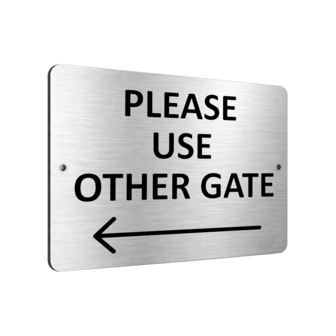 Use Other Gate B002 Please Use Other Gate Arrow Direction Left Aluminium Composite ...