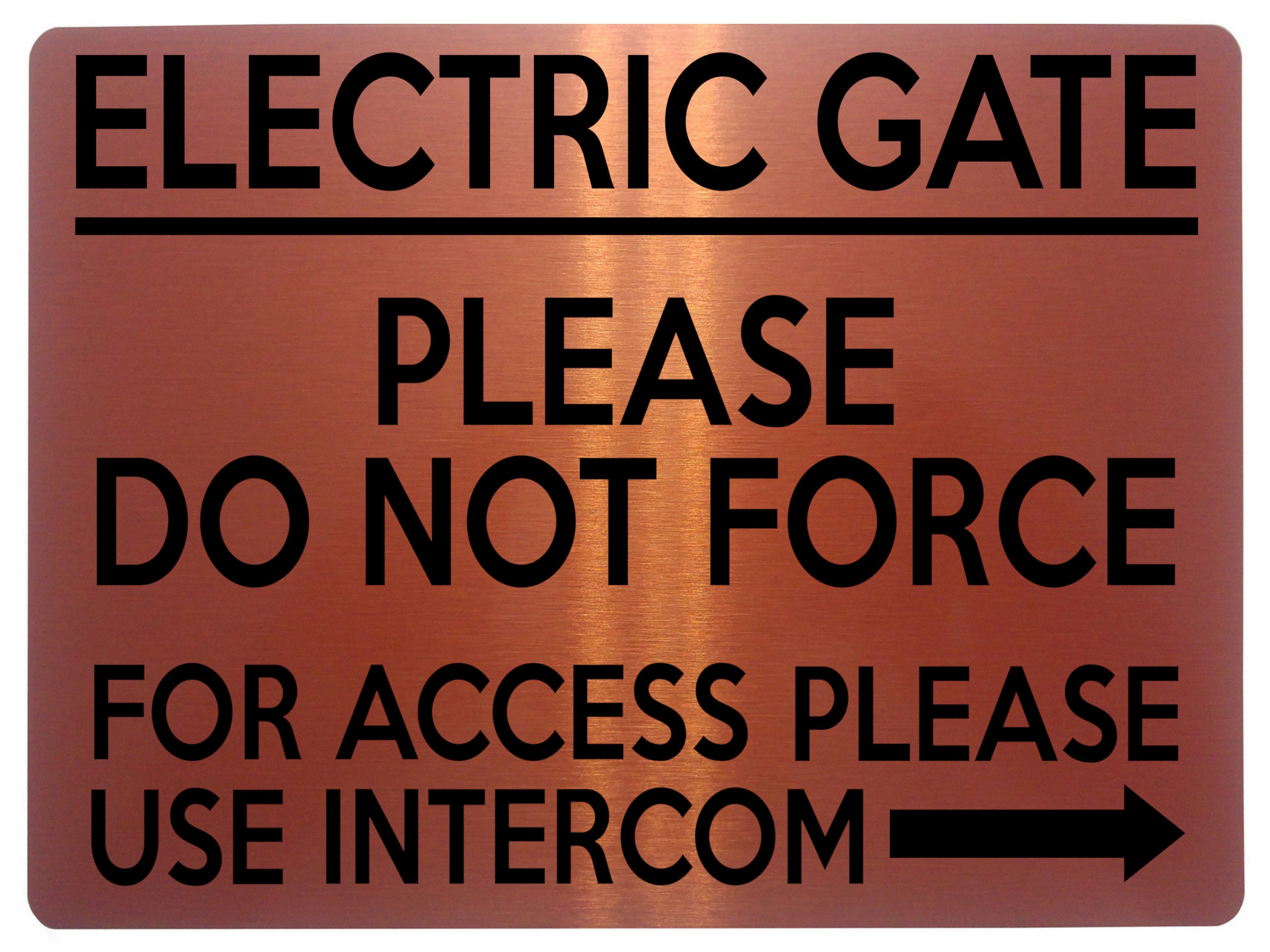 2278 Goods Inwards Business Door Gate Wall Metal Aluminium Plaque Sign – Xtra Print