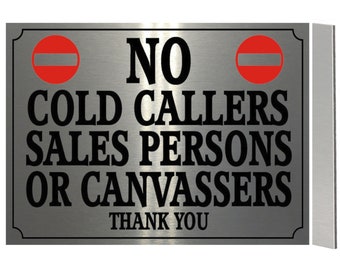 No Junk Mail No Cold Callers Plaque / Sign / Gift Door Home House Letter 289 No Junk Mail No Cold Callers Plaque / Sign / Gift Door Home House Letter 289