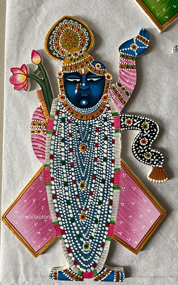 Pichwai Painting Shrinathji Cutouts Hand Painted Cutouts Home - Etsy Pichwai Painting Shrinathji Cutouts Hand Painted Cutouts Home - Etsy