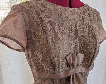 Vintage Lace Pleated Dress
