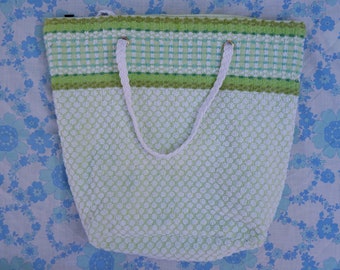 Whitsunday Dreams 1 Retro Upcycled Vintage Towel Beach Bag