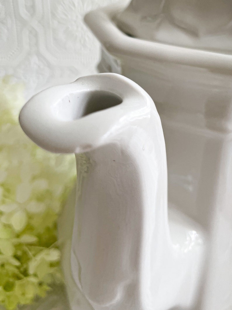 Red Cliff Heirloom Ironstone Coffeepot Or Teapot With Lid Etsy