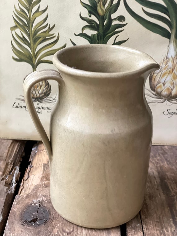 Vintage Moira Pottery Made in England Stoneware Pitcher Buchans Carbonic Disinfecting Soap Etsy