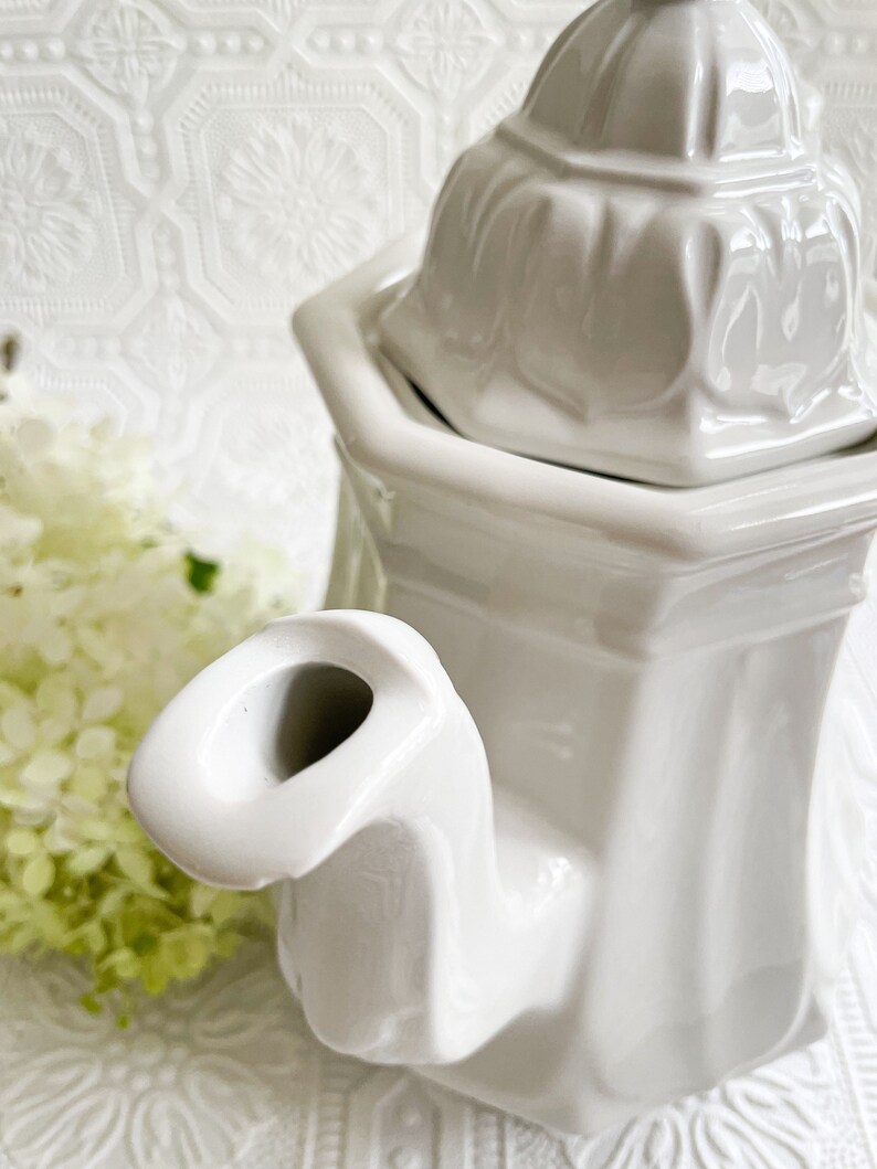 Red Cliff Heirloom Ironstone Coffeepot Or Teapot With Lid Etsy