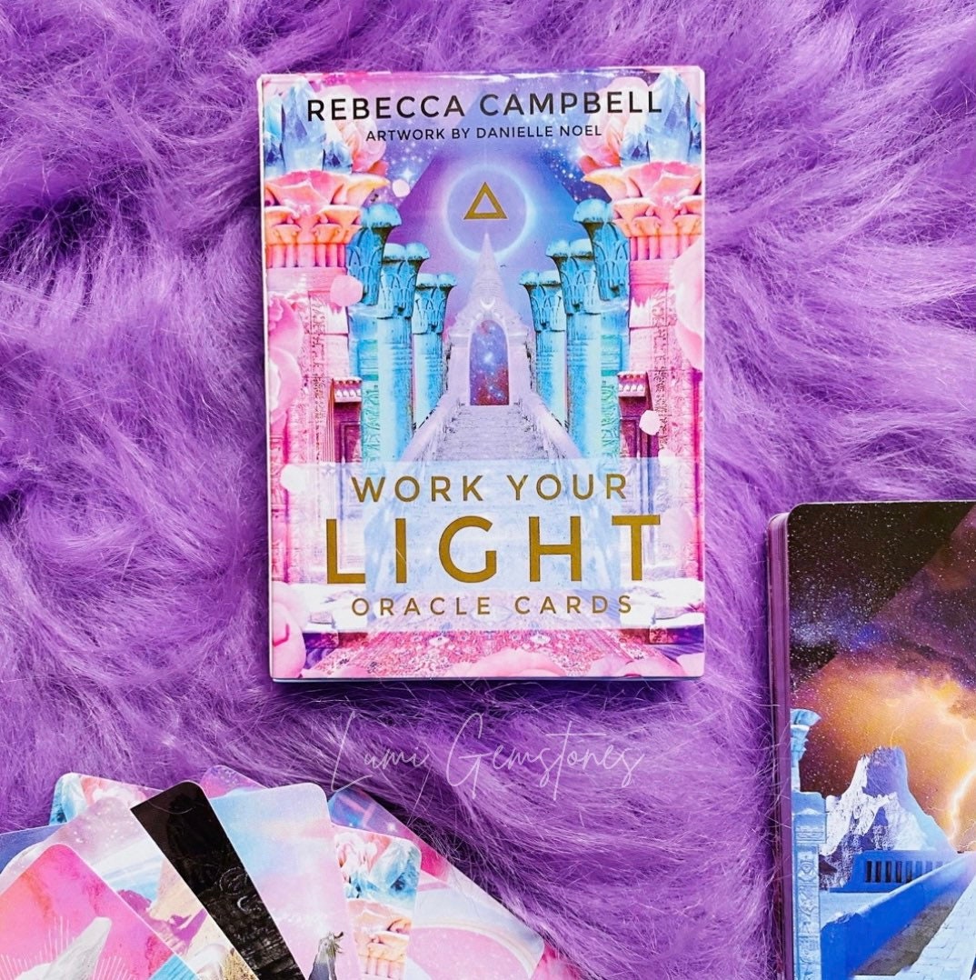 Work Your Light Pocket Oracle Cards By Rebecca Campbell Tune In To Your Infinite Potential Hear Messages From Spirit Oracle Cards