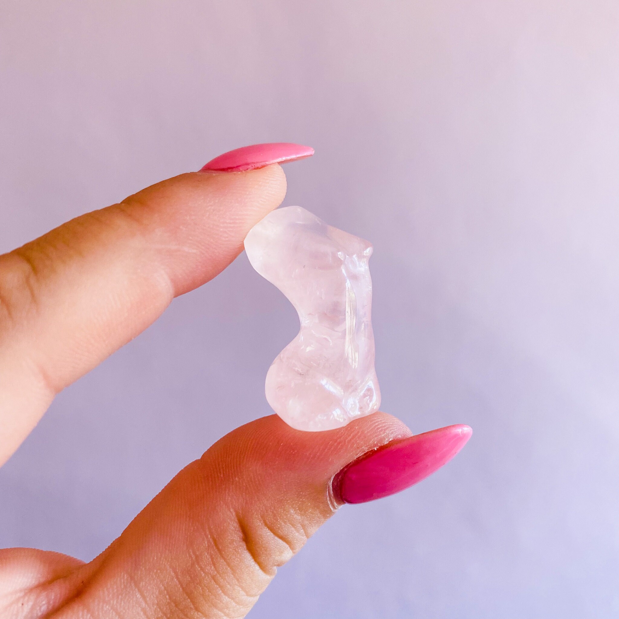 Rose Quartz Crystal Female Body / Encourages Self Love, Unconditional