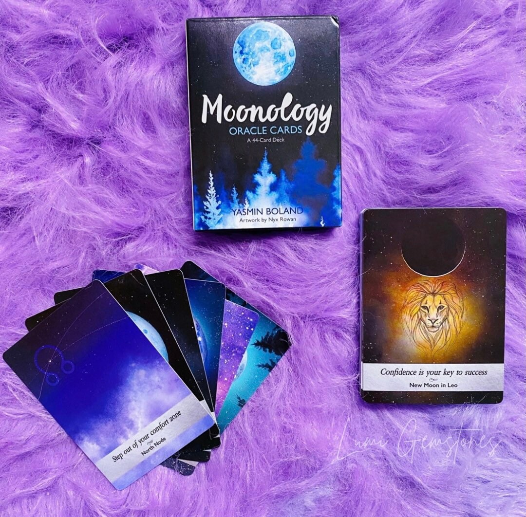 moonology pocket oracle cards by yasmin boland / tune in to your infinite potential / hear messages from spirit / oracle cards moonology pocket oracle cards