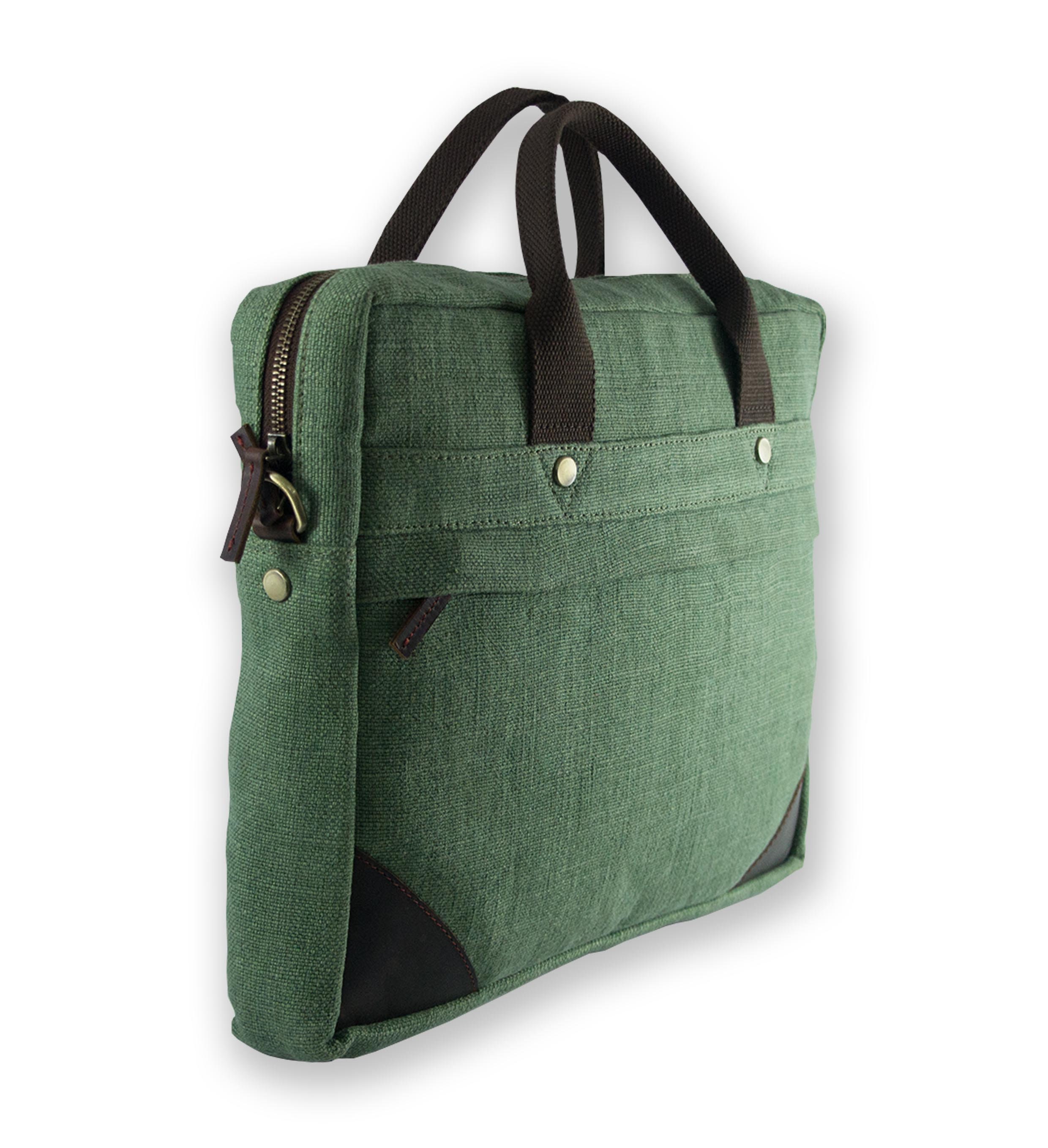 Monogrammed Laptop Bag Jute and Leather Messenger Bag Men Etsy