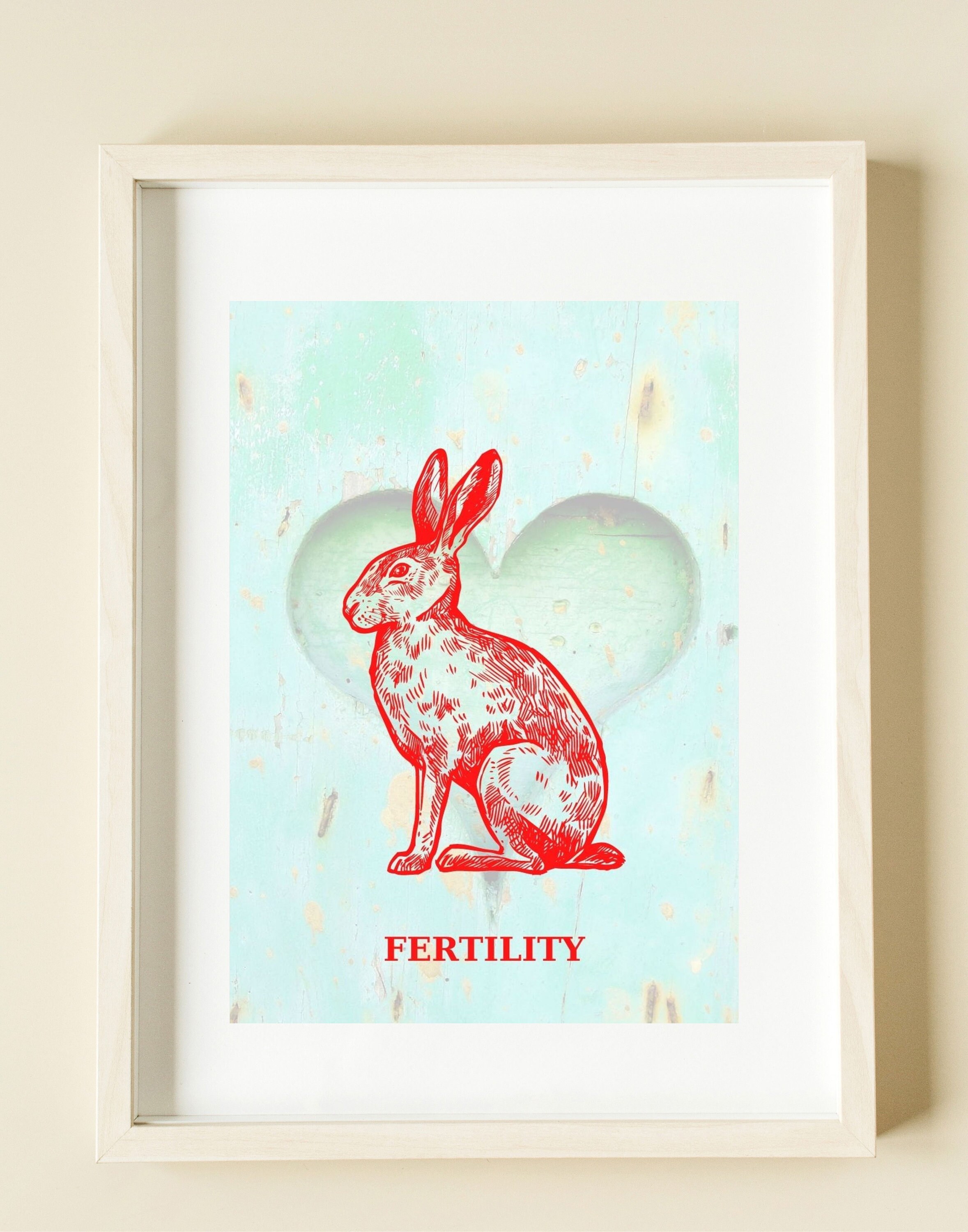 Rabbit Art Rabbit Wall Art Digital Art Prints Animal Art Etsy UK