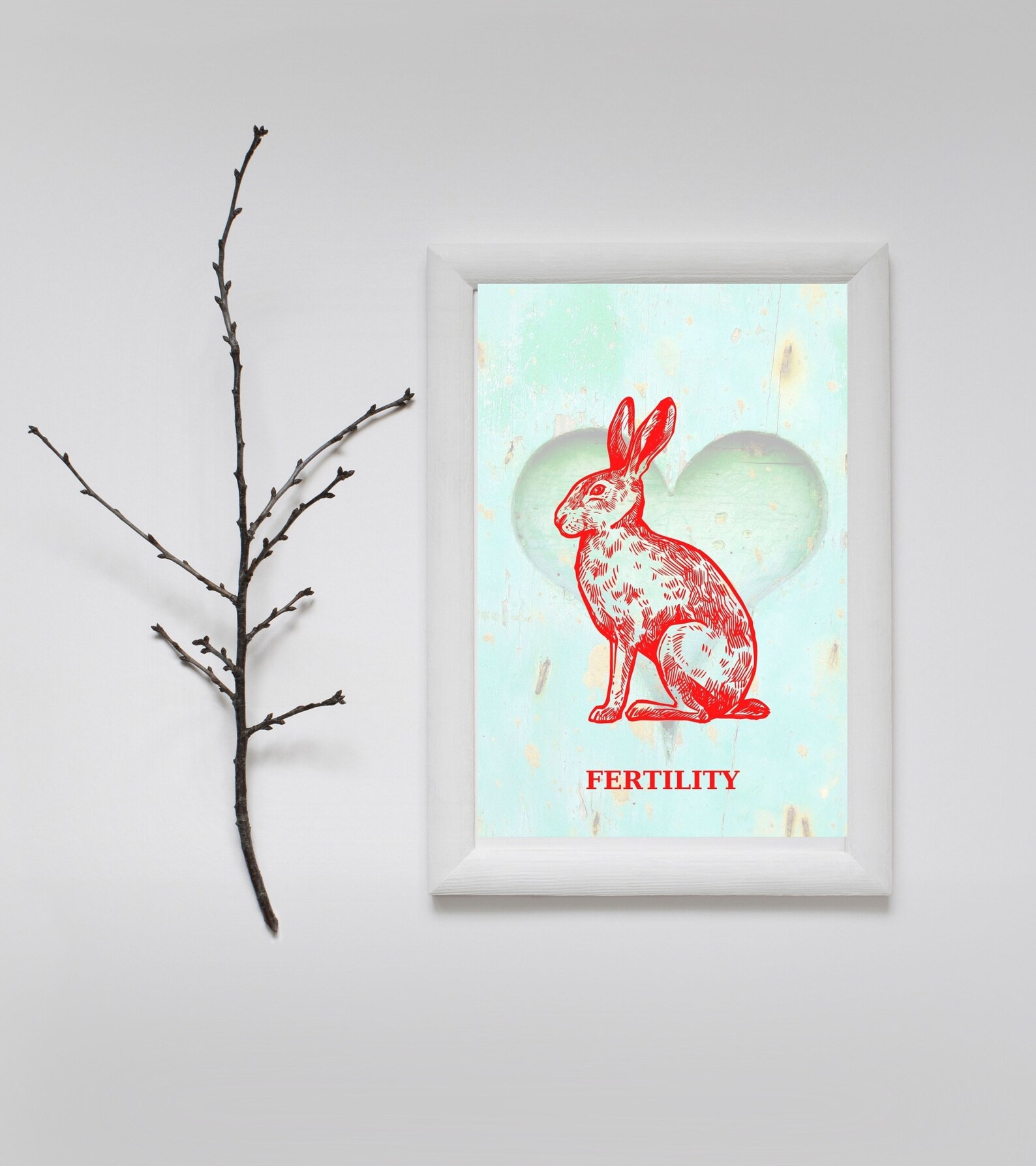 Rabbit Art Rabbit Wall Art Digital Art Prints Animal Art Etsy UK