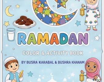 Ramadan Children's Color & Activity Book, Eid Gift, Islamic Book