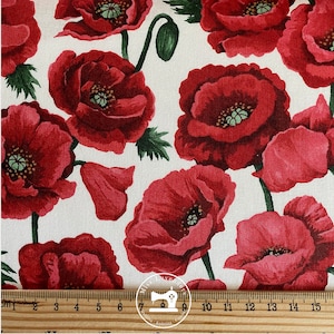 Poppy Fabric 100% Cotton
