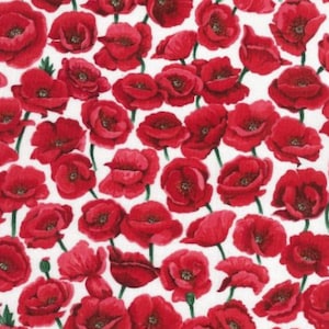 Poppy Fabric 100% Cotton