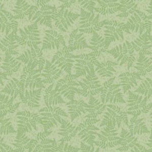 Forest Wonder Green Fern/ / Quilting / Cucito / Confezione di abiti / Tessuto di cotone / Nutex / 81600-5 / Sfondo verde / Design di Susan Wheeler