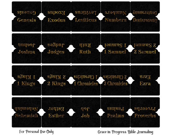 Hombres Grandes Imprimir Pestañas De La Biblia, 66 Libros De La Biblia , Pestañas De La Biblia Naranja / Tan, Pestañas De La Biblia De Estudio, Pestañas De La Biblia Imprimibles, Divisores