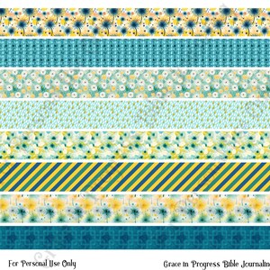Floral Washi Tape, Bible Washi Tape, Washi Stickers, Decorative Tape, Scripture Writing, Bible Art Journaling, Planner Washi Tape, Washi Set