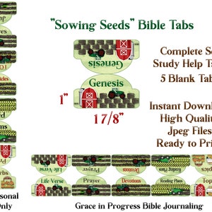Farm Art Bible Tabs, Men’s/Boys Large Print Bible Tabs, 66 Books of the Bible, Study Bible Tabs, Printable Bible Tabs, Bible Tab Dividers