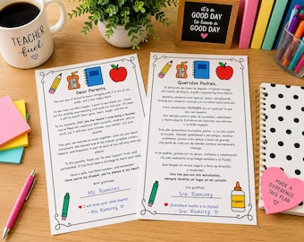 Bilingual End of Year Parent Letters | English & Spanish
