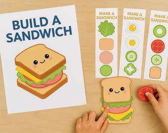 Build a Sandwich Printable Craft for Kids – Fun Busy Bag for Classrooms & Daycares