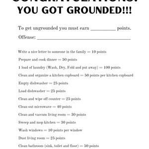Congratulations You Got Grounded. Parenting. Bad Behavior. - Etsy